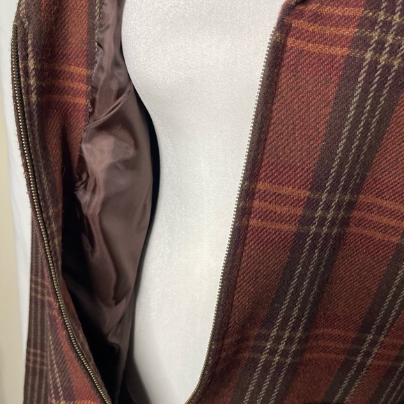 Requirements Vint. Womens Lined Plaid Blazer with Full Zipper Closure Size 14 - Picture 3 of 6